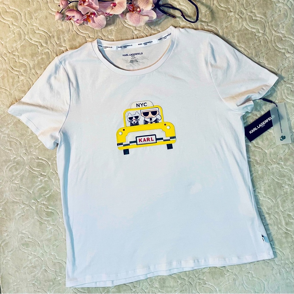 Karl Lagerfeld Signed 🚕 Taxi Tee